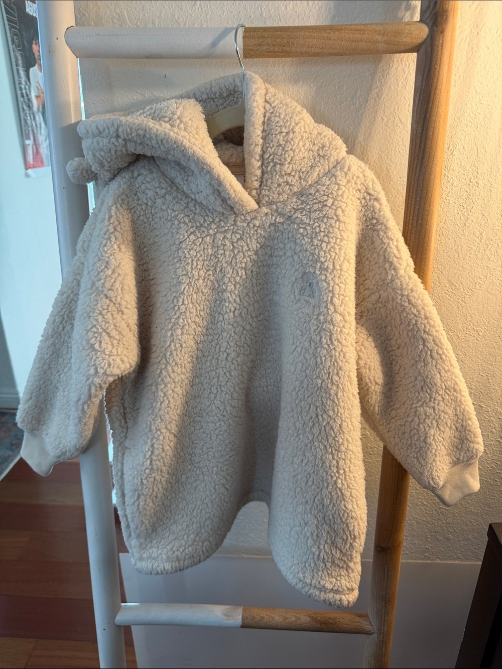 GAP Cream Sherpa Hoodie for Kids